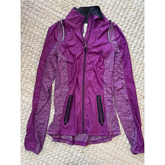 NWOT Lululemon Run: Featherweight Hybrid Jacket, $110 sz 4 A53 - Picture 2 of 8